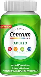 Centrum Adulto Multivitaminico Diário Adulto de A a Z, com Magnesio e Vitamina D, 150 comprimidos