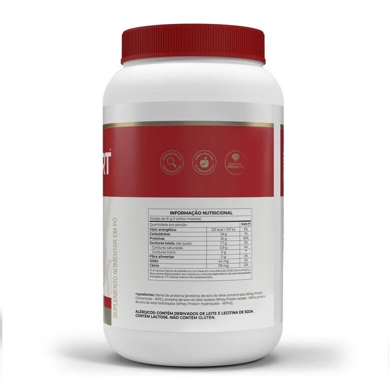 Whey Protein Whey Fort 3W Pote 900g - Vitafor - Baunilha - Imagem 2